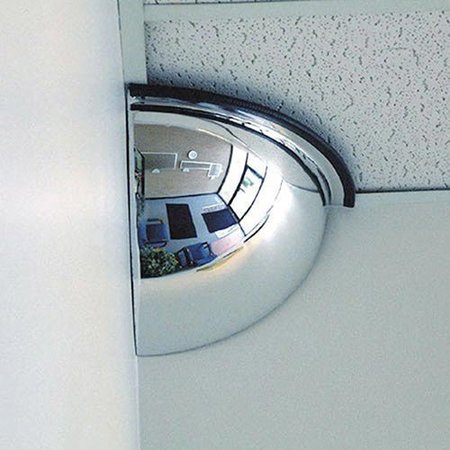 SAFETY SECURITY PRODUCTS Quarter Dome Acrylic Mirror, 24 Dia. H141245F